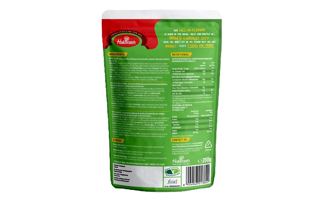 Haldiram's Nuts & Raisins Bombay Mix   Pack  200 grams